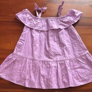 Janie and Jack Lilac Off-Shoulder Dress 2T
